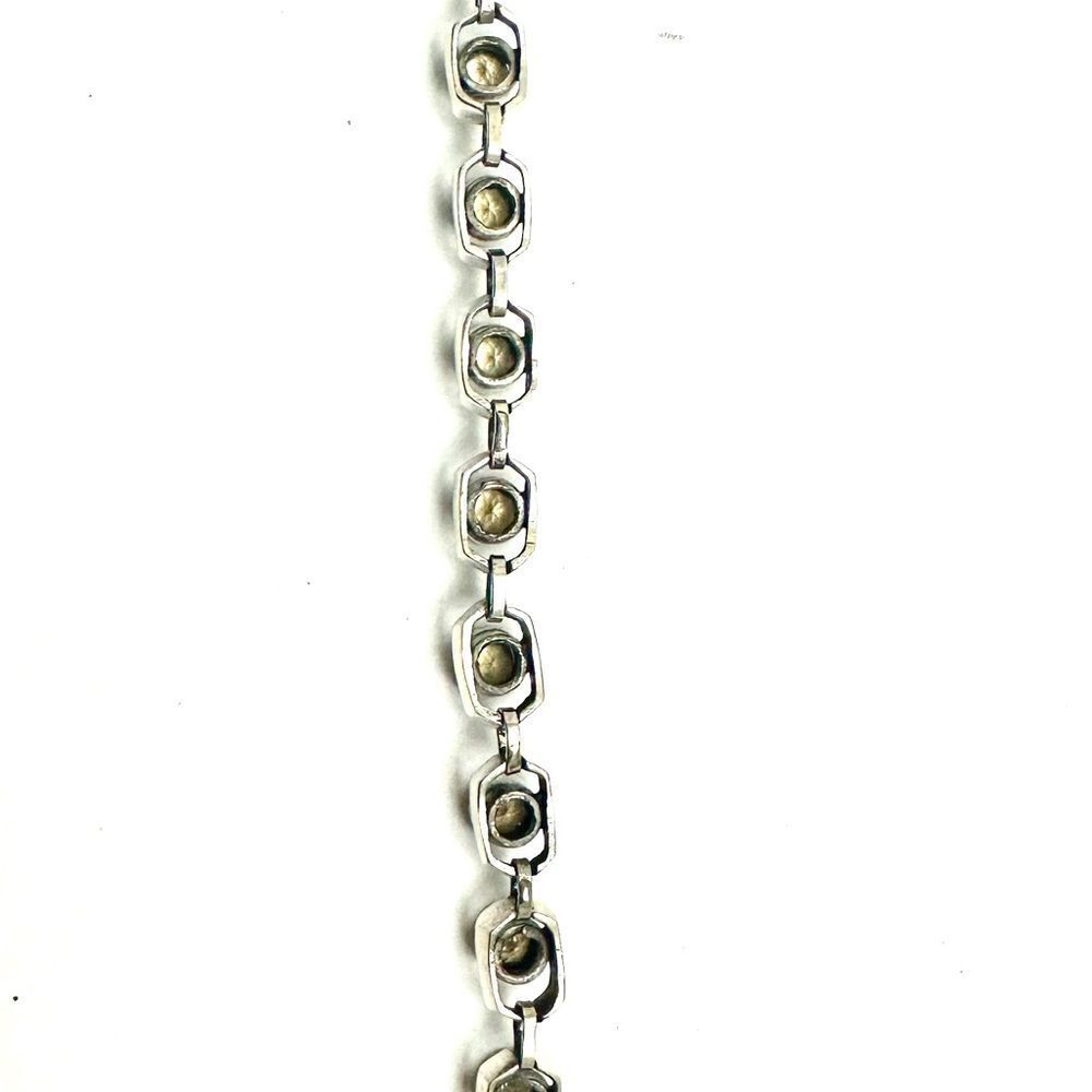 Smoky Topaz 7.5 Inch Bracelet Sterling 925 Estate - Picture 7 of 7